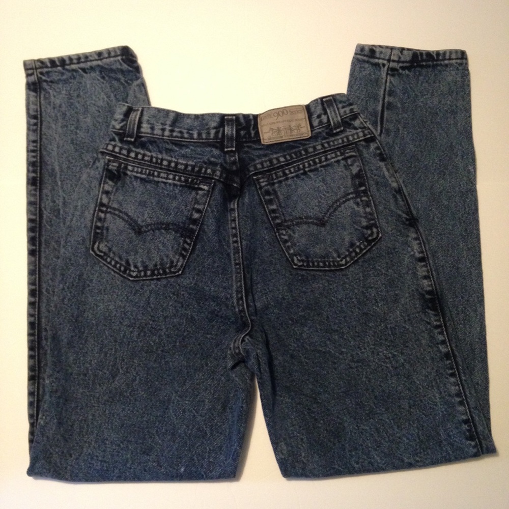 Vintage Levi's 900 Series Dark Acid Wash Jeans
